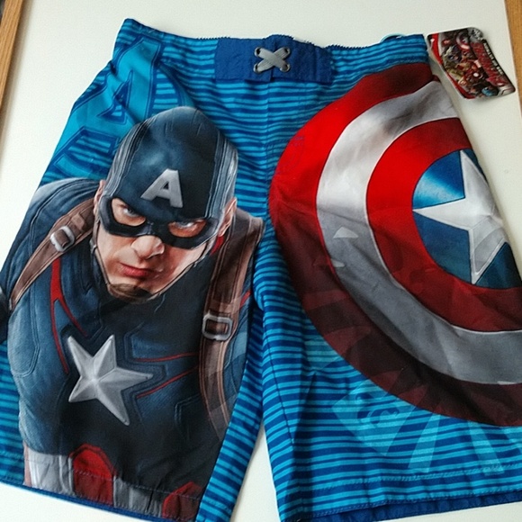 captain america swim shorts